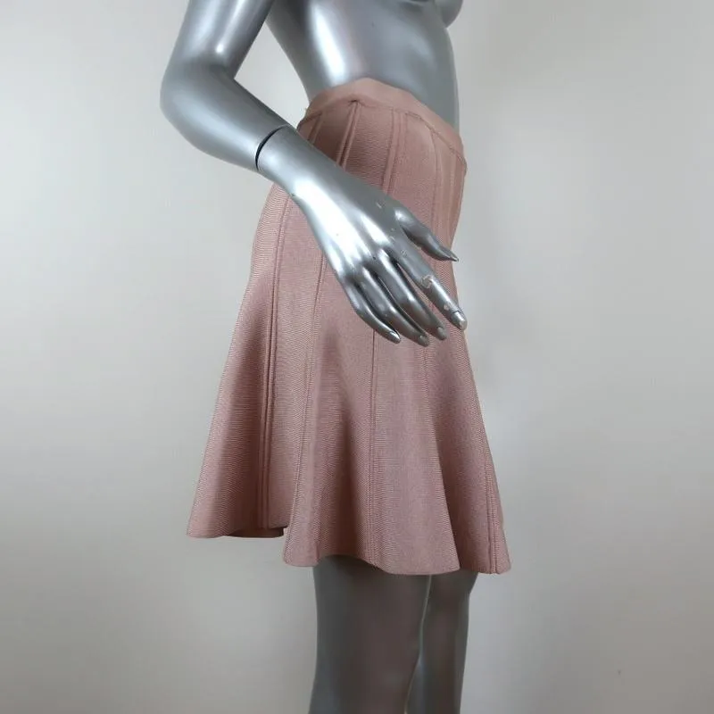 Herve Leger Sabine Bandage Skirt Blush Size Small