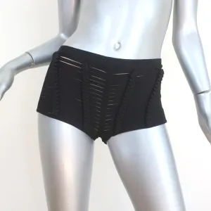 Herve Leger Toni Bandage Shorts Black Size Small Micro Mini Shorts