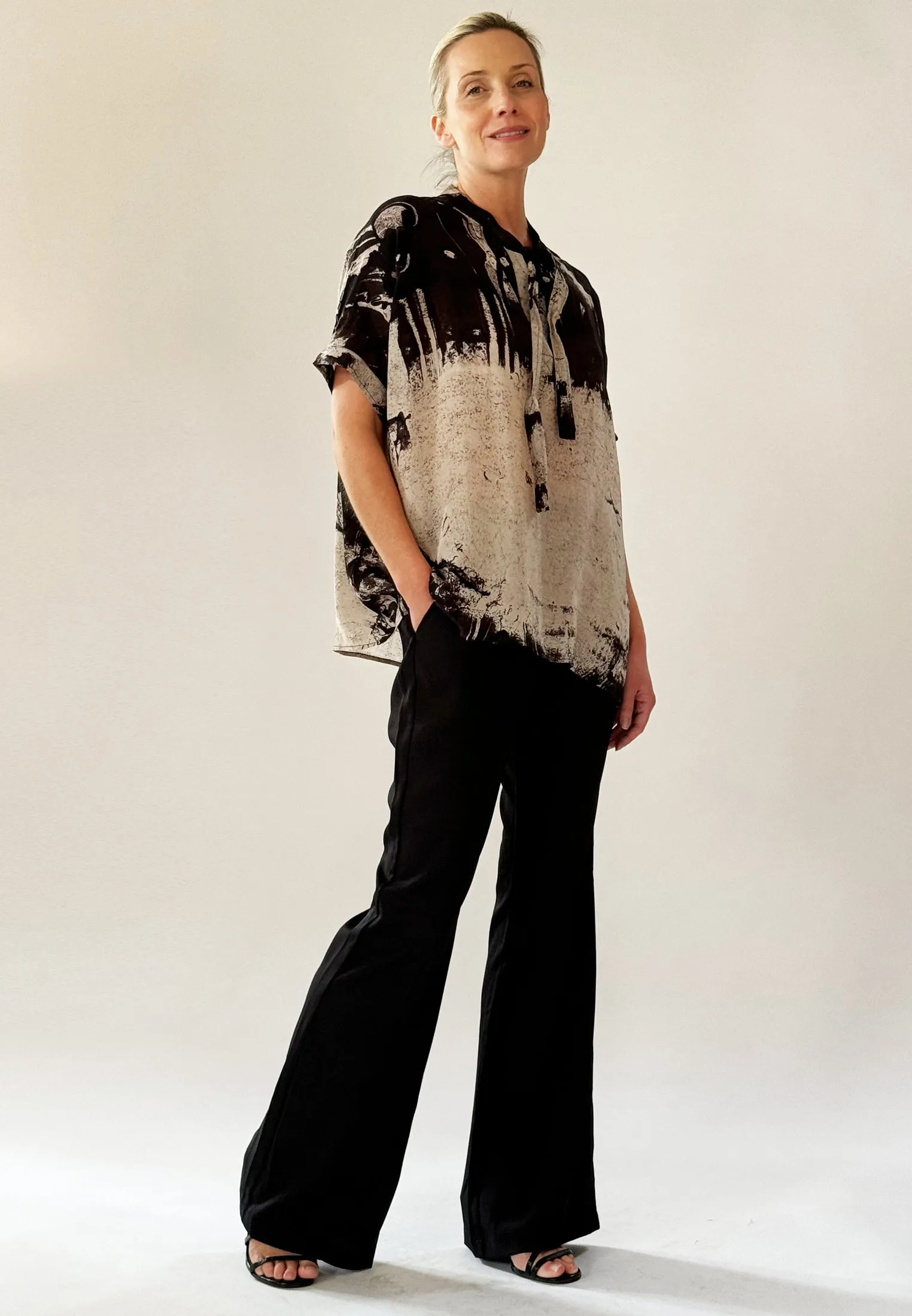 HIDDEN BLOUSE EMINENCE SEPIA