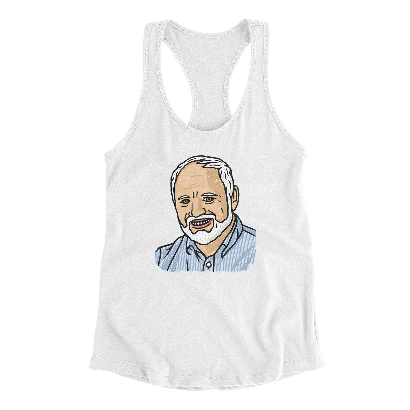 Hide The Pain Harold Funny Women's Racerback Tank