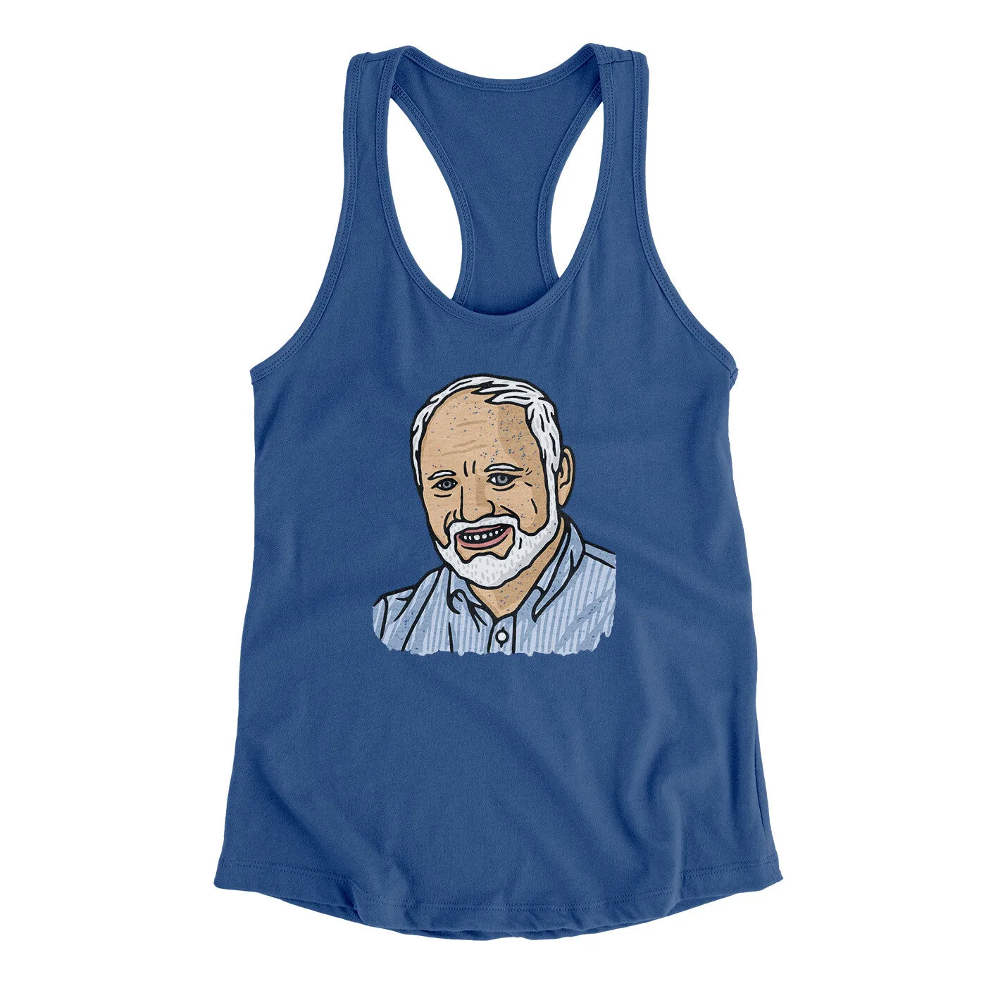 Hide The Pain Harold Funny Women's Racerback Tank