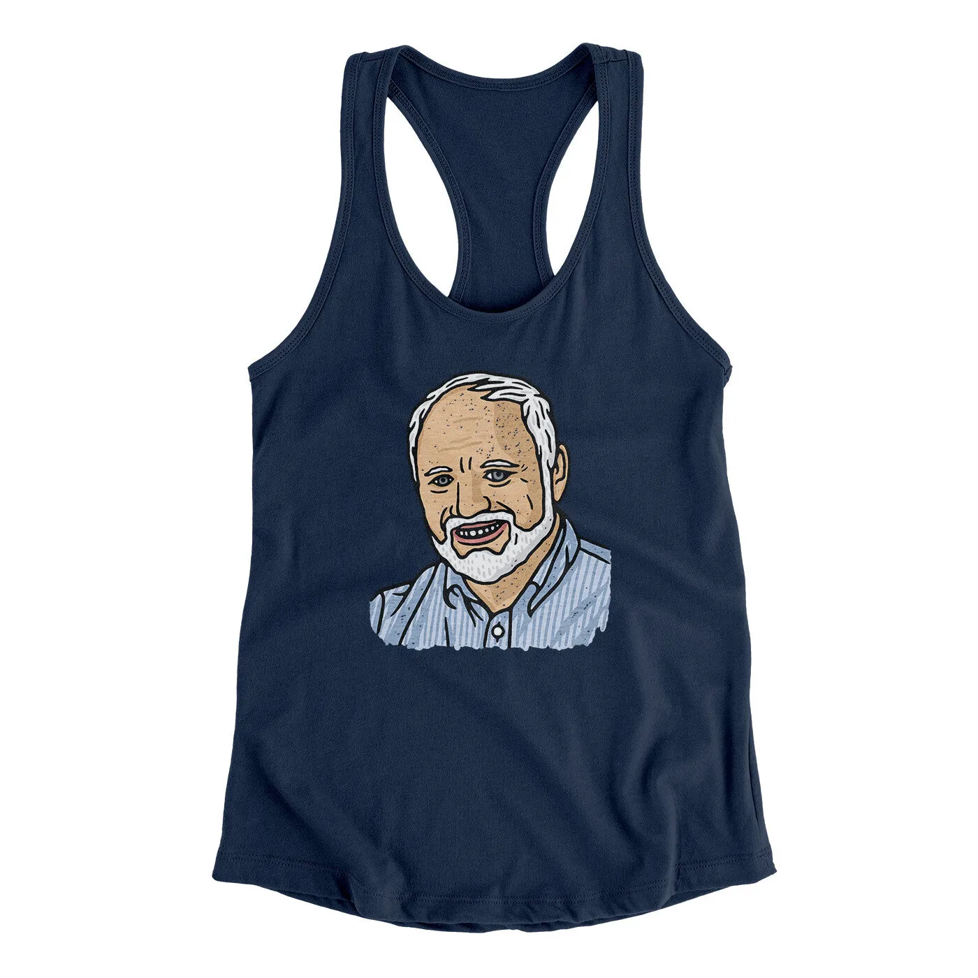 Hide The Pain Harold Funny Women's Racerback Tank