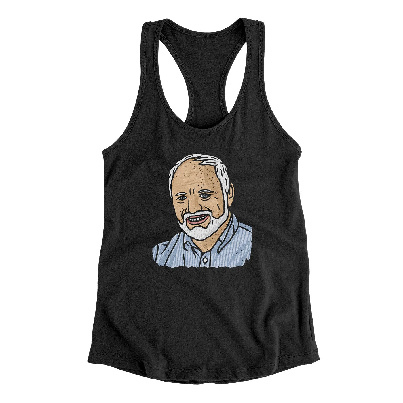 Hide The Pain Harold Funny Women's Racerback Tank
