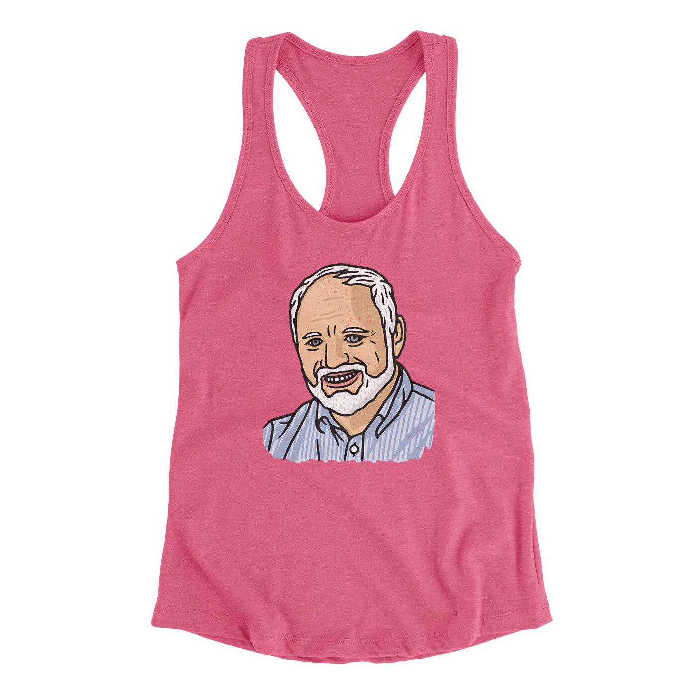 Hide The Pain Harold Funny Women's Racerback Tank