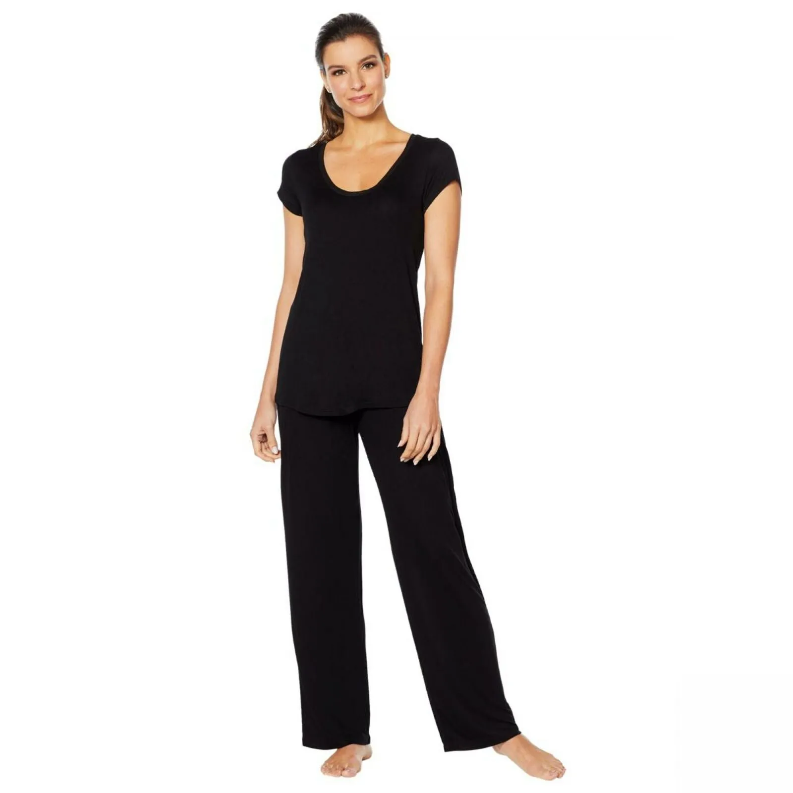 HUE Women's 2 Piece Sleep Well Set With Temp Tech