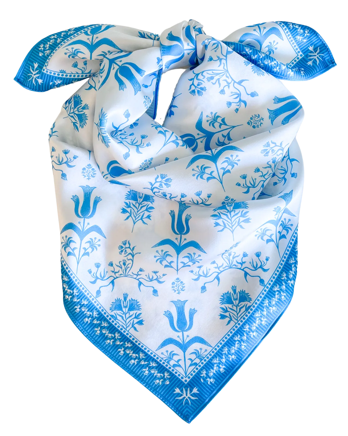 Hydrangea Block Print Scarf