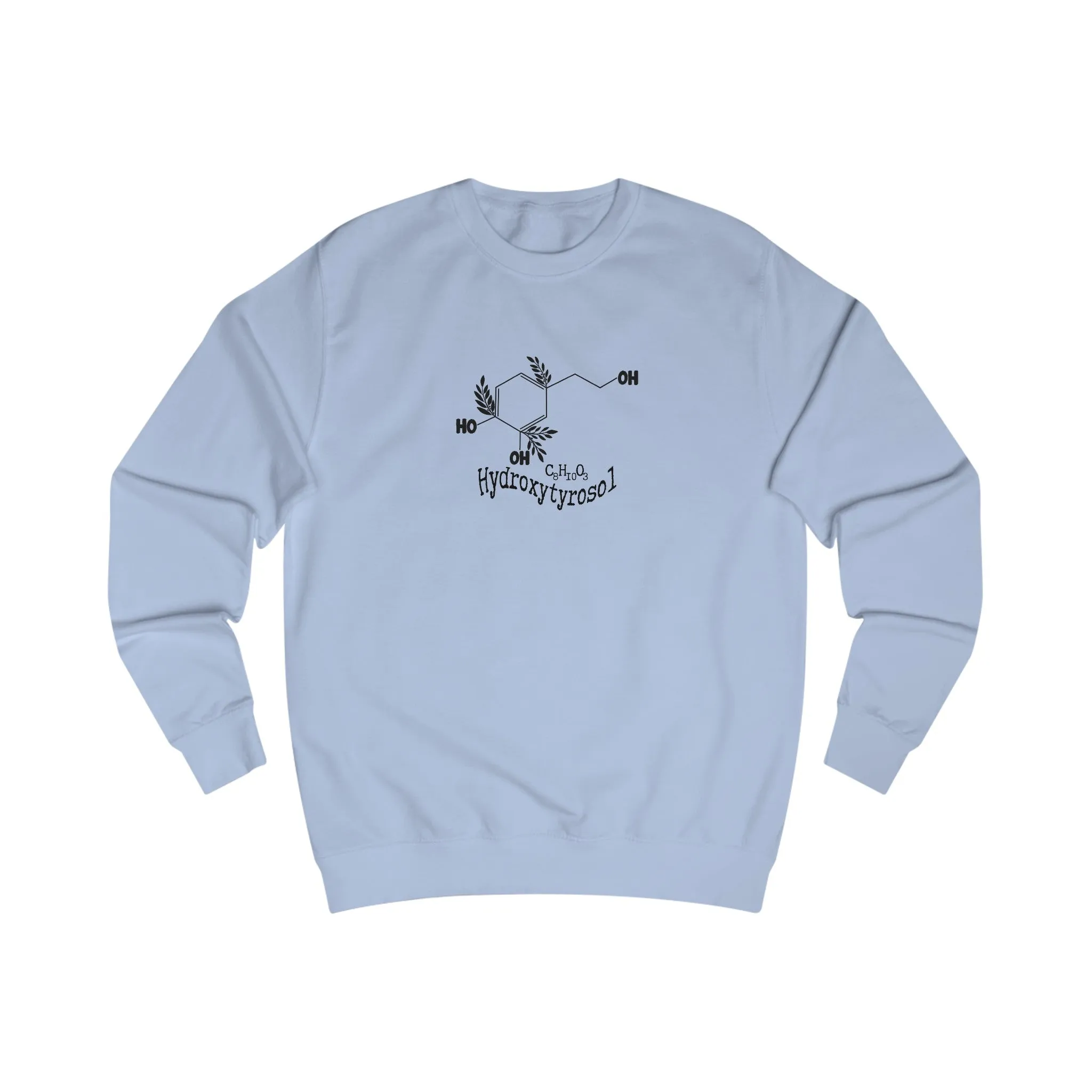 Hydroxytyrosol / Chemical bonds / Oliveda olive tree people consultant gift / Unisex Sweatshirt