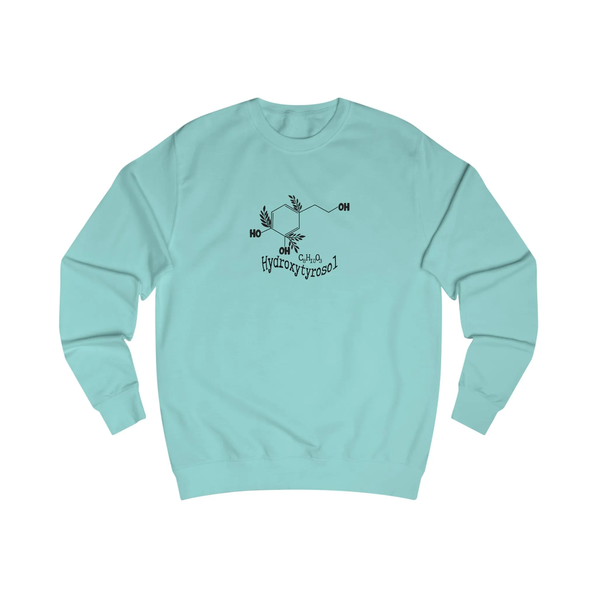 Hydroxytyrosol / Chemical bonds / Oliveda olive tree people consultant gift / Unisex Sweatshirt