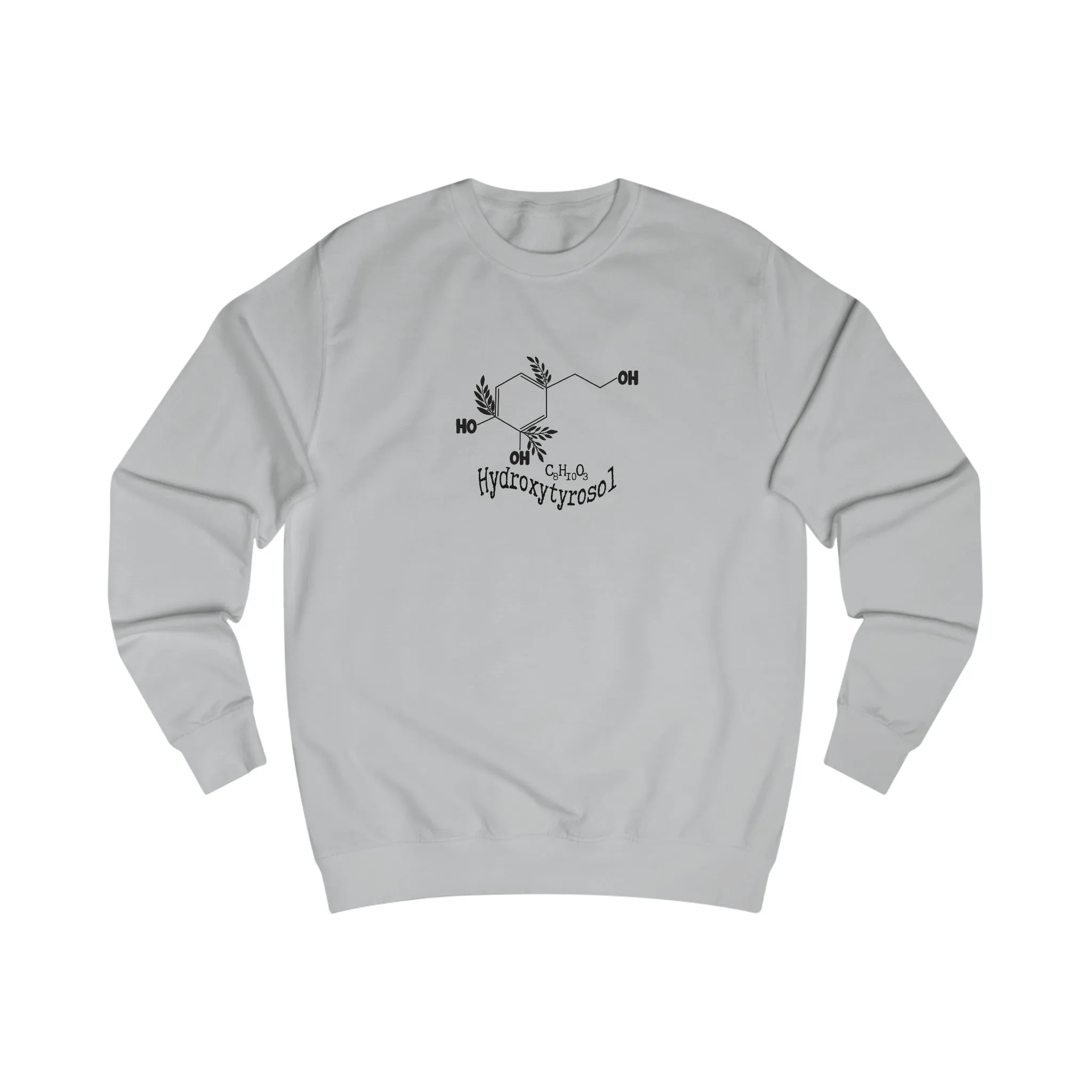 Hydroxytyrosol / Chemical bonds / Oliveda olive tree people consultant gift / Unisex Sweatshirt