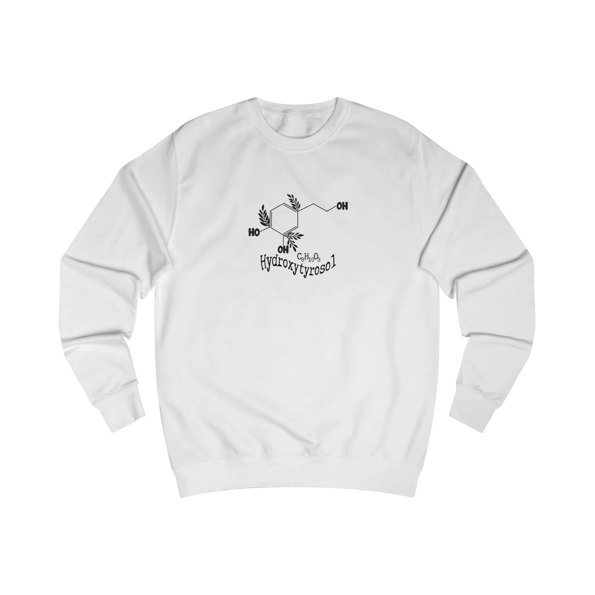 Hydroxytyrosol / Chemical bonds / Oliveda olive tree people consultant gift / Unisex Sweatshirt