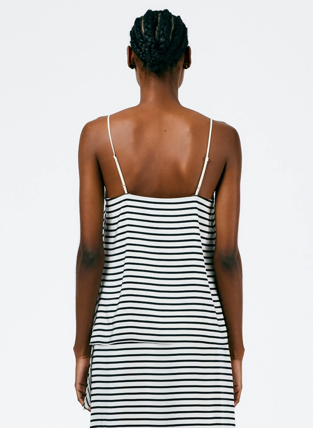 Identity Stripe Draped Cami