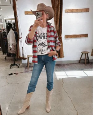 In My Cowgirl Era Tee Off White