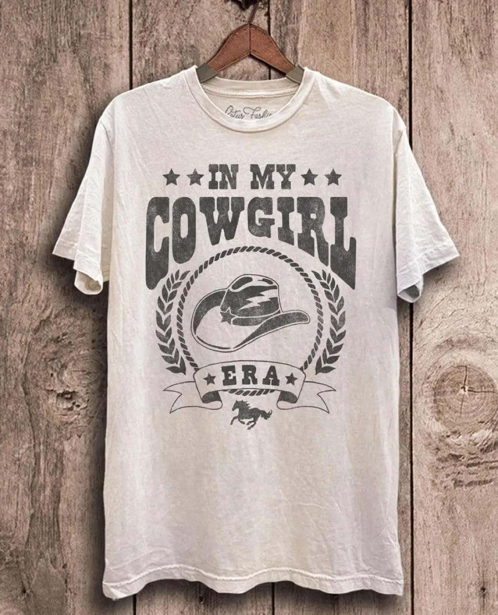 In My Cowgirl Era Tee Off White