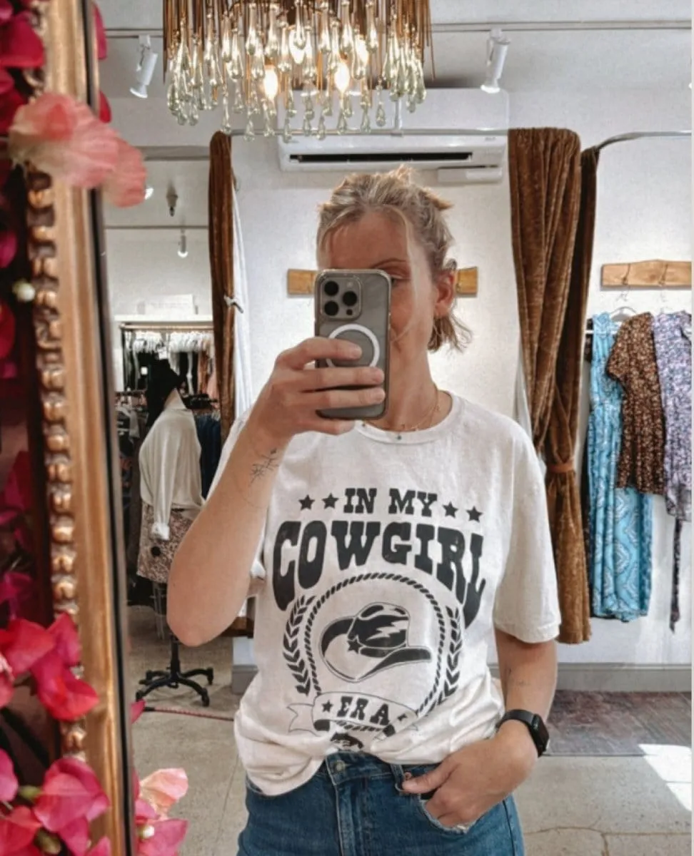 In My Cowgirl Era Tee Off White
