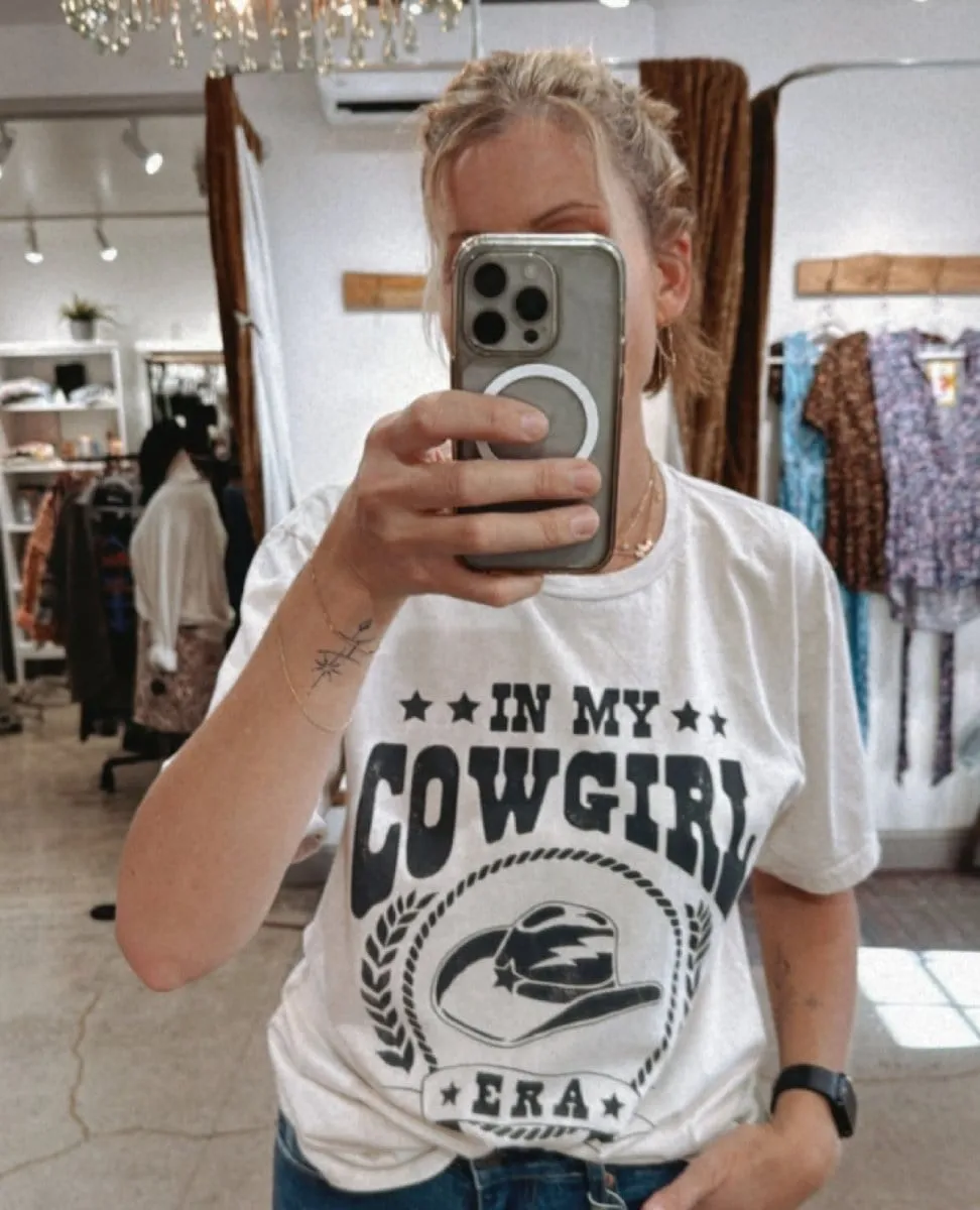 In My Cowgirl Era Tee Off White