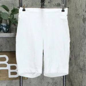 Isaac Mizrahi Live! Women's 24/7 Stretch Pull-On Bermuda Shorts Bright White 8