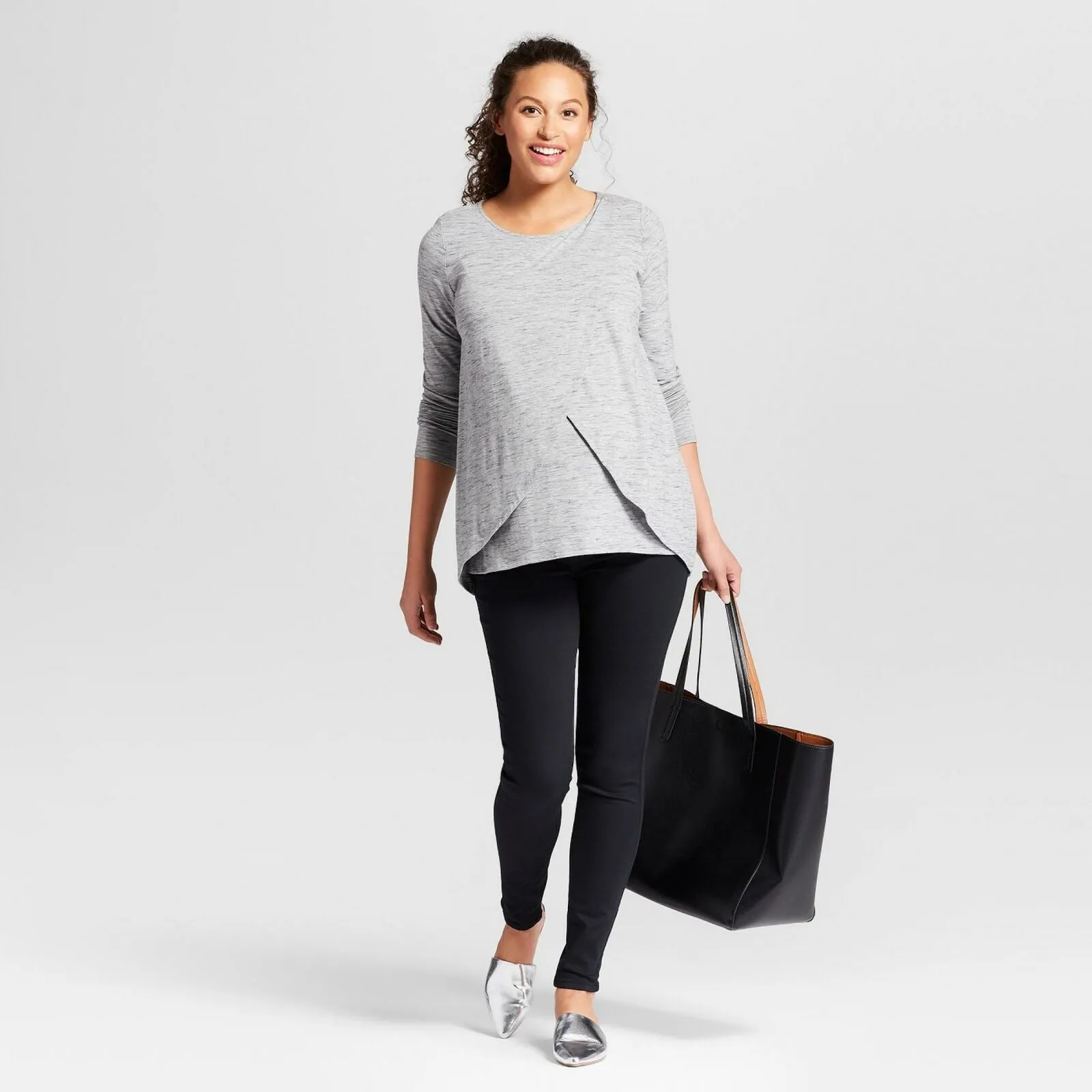 Isabel Maternity by Ingrid & Isabel Crossover Panel Skinny Jeans
