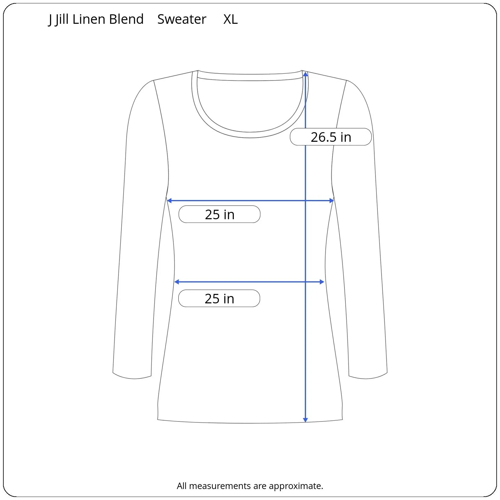 J Jill Pink Linen Boatneck Knit Sweater