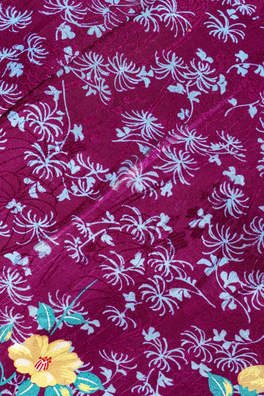 Japanese Floral Vine Printed Kimono