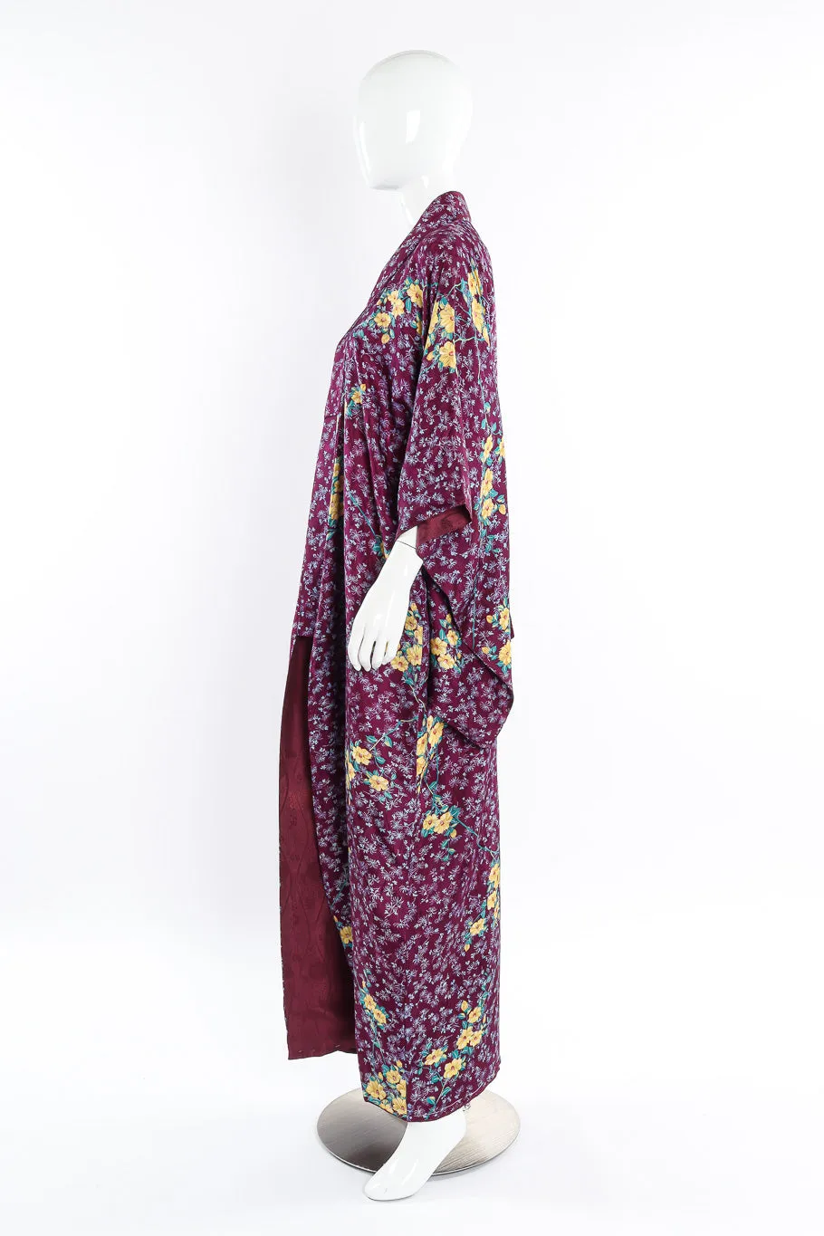 Japanese Floral Vine Printed Kimono