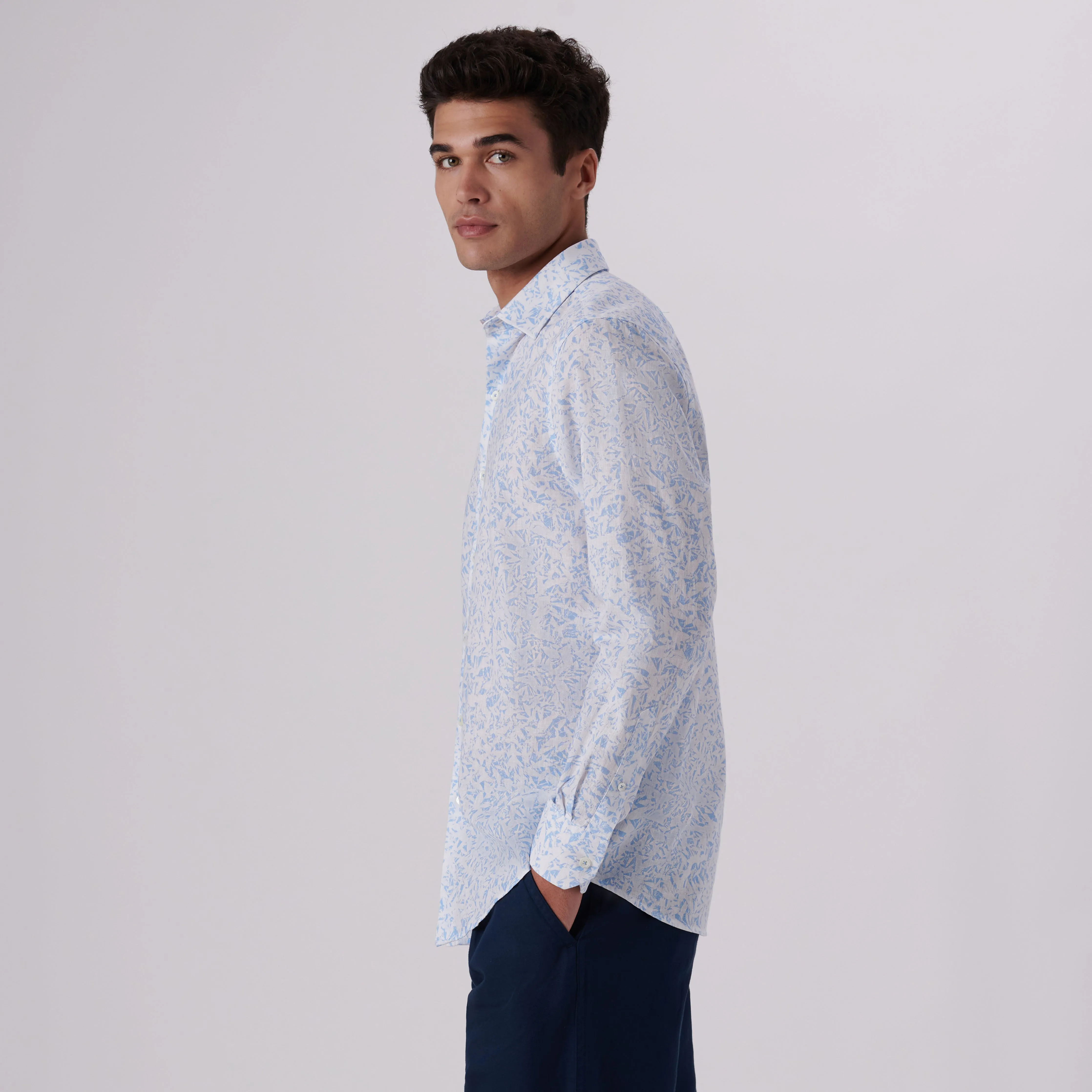 Julian Abstract Linen Shirt