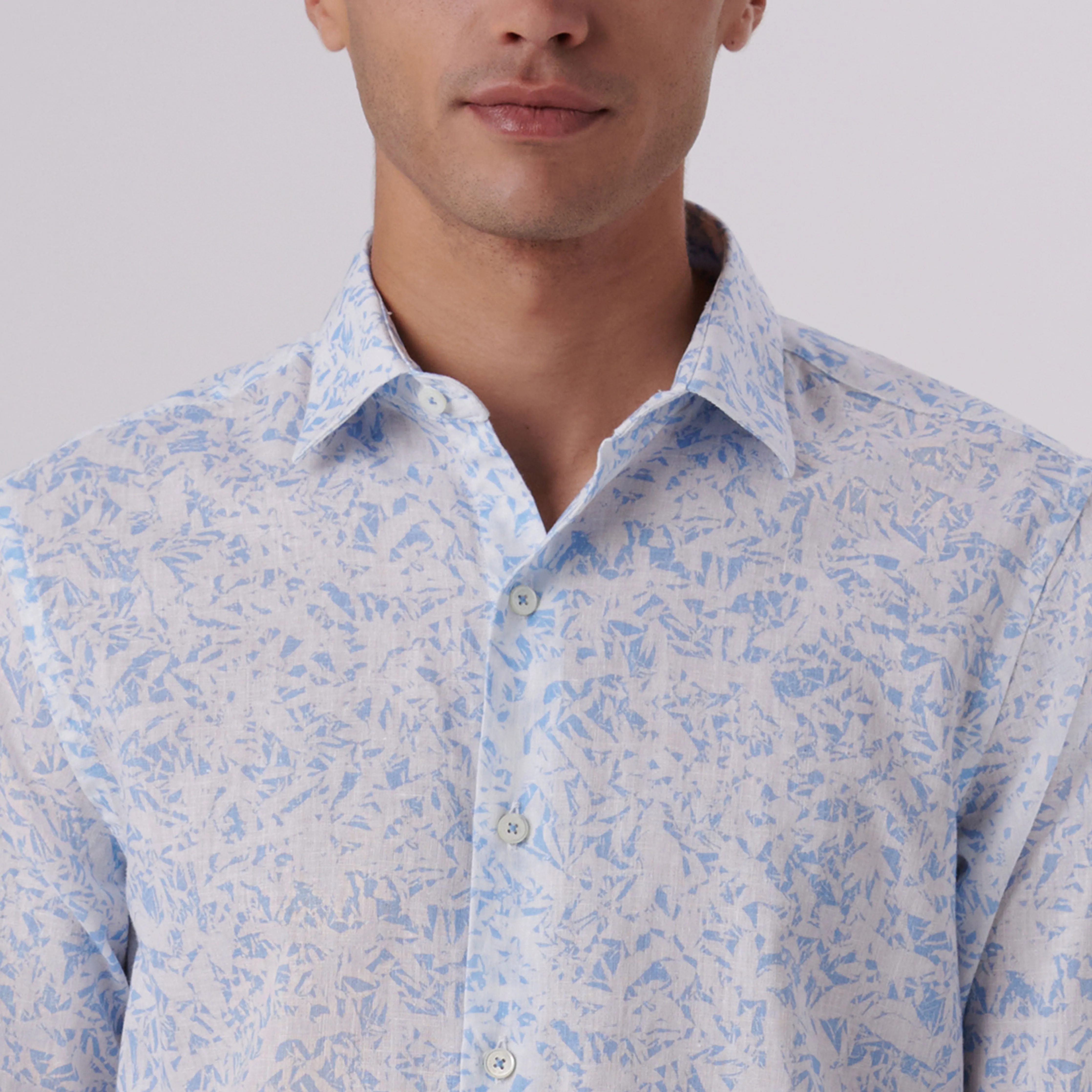 Julian Abstract Linen Shirt