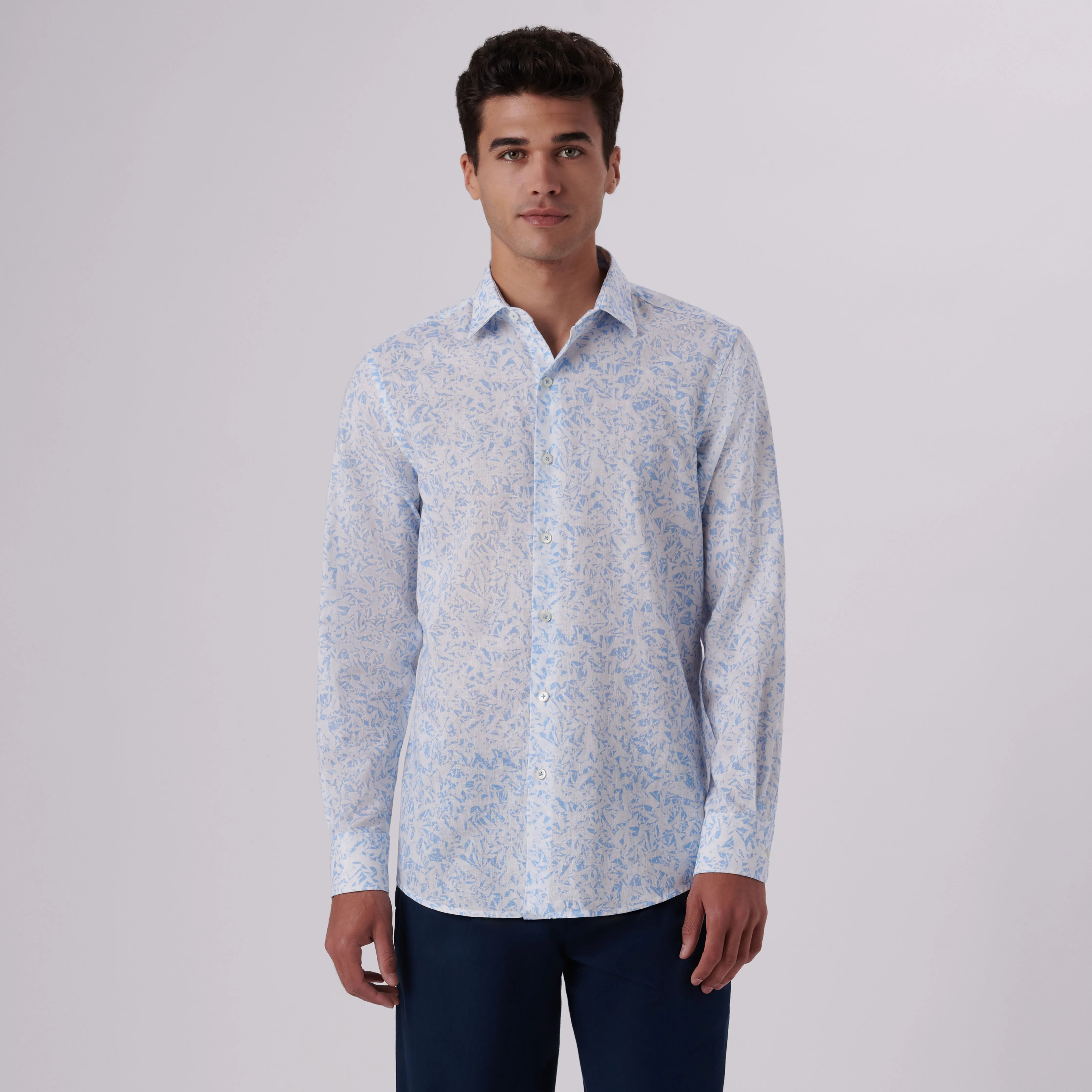 Julian Abstract Linen Shirt