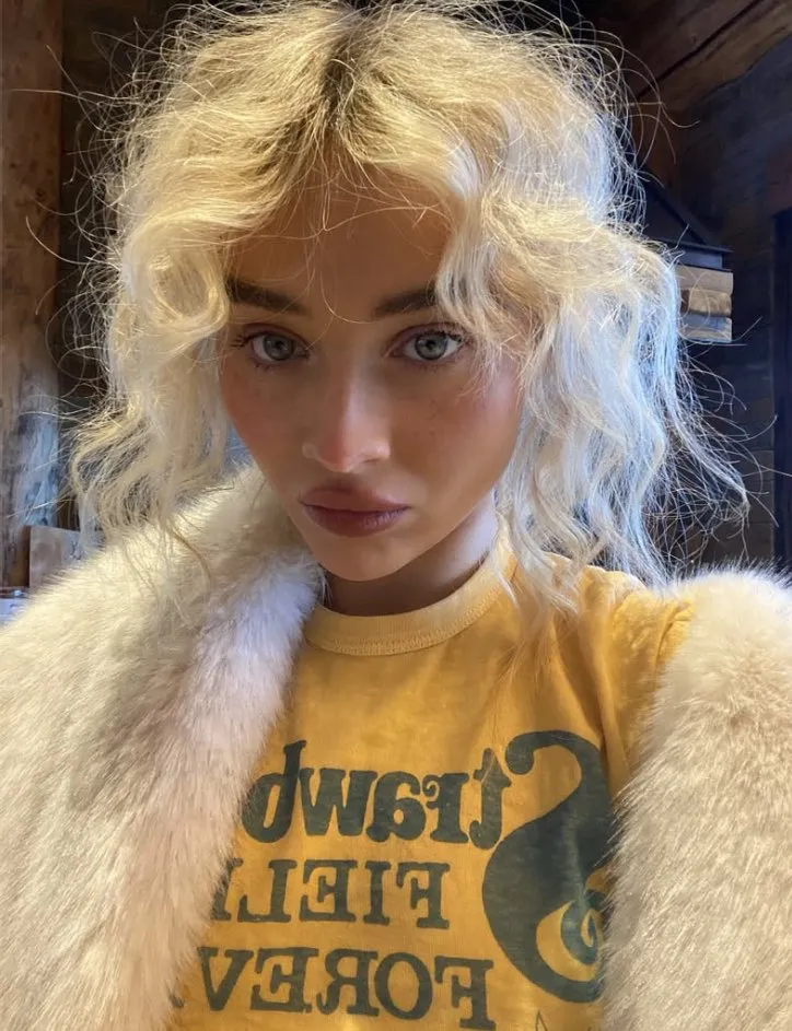 Junk Food Strawberry Fields The Beatles T-Shirt as seen on Sabrina Carpenter