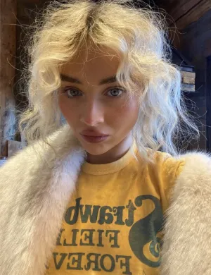 Junk Food Strawberry Fields The Beatles T-Shirt as seen on Sabrina Carpenter