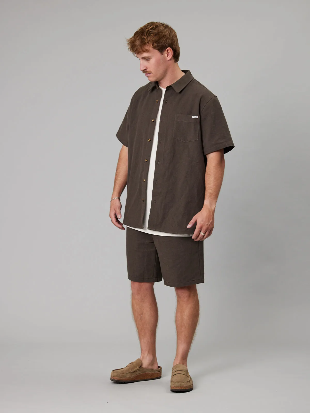 JUST ANOTHER FISHERMAN BALLAST SS SHIRT - PORTOBELLO