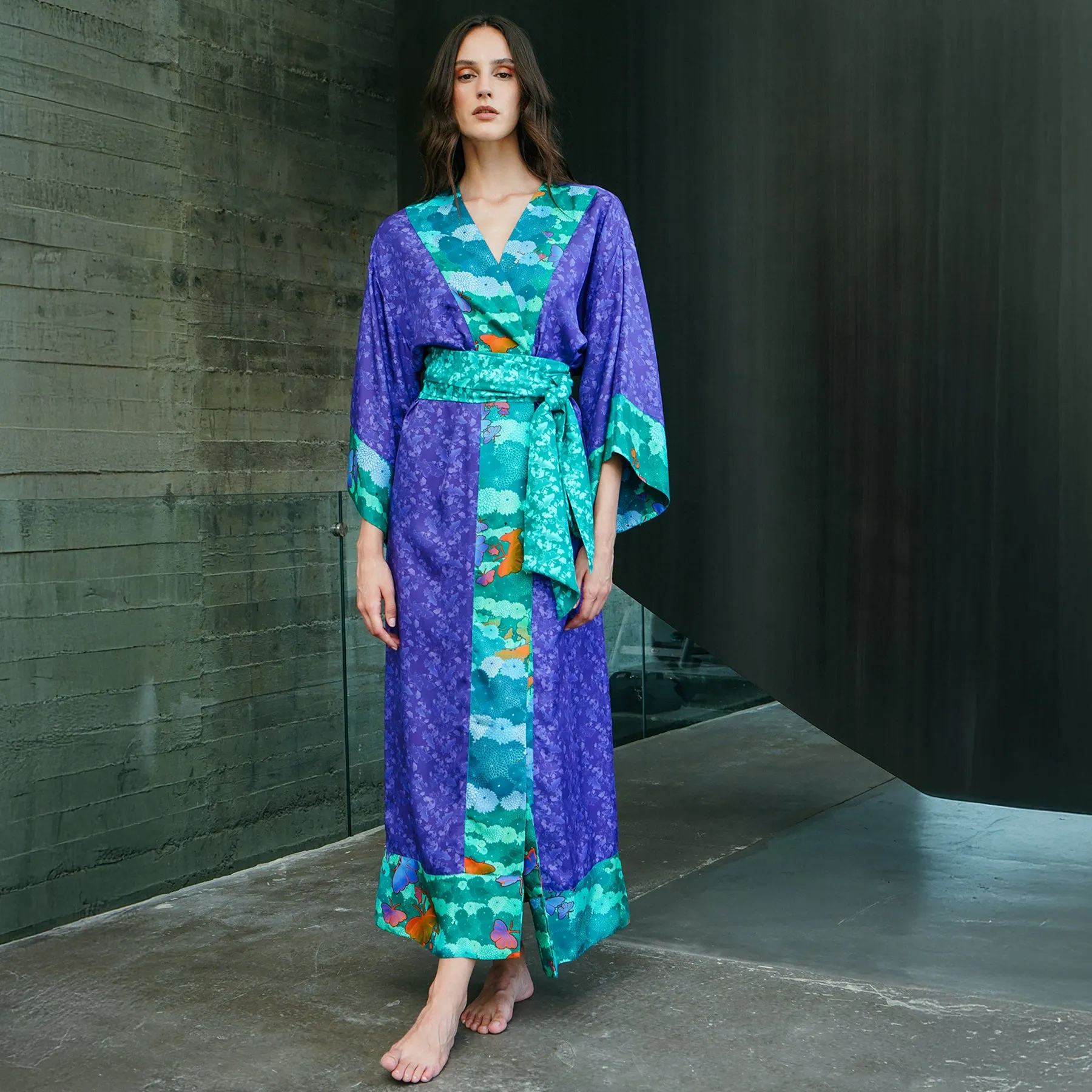 Karma On The Rocks Kobe Silk Long Robe