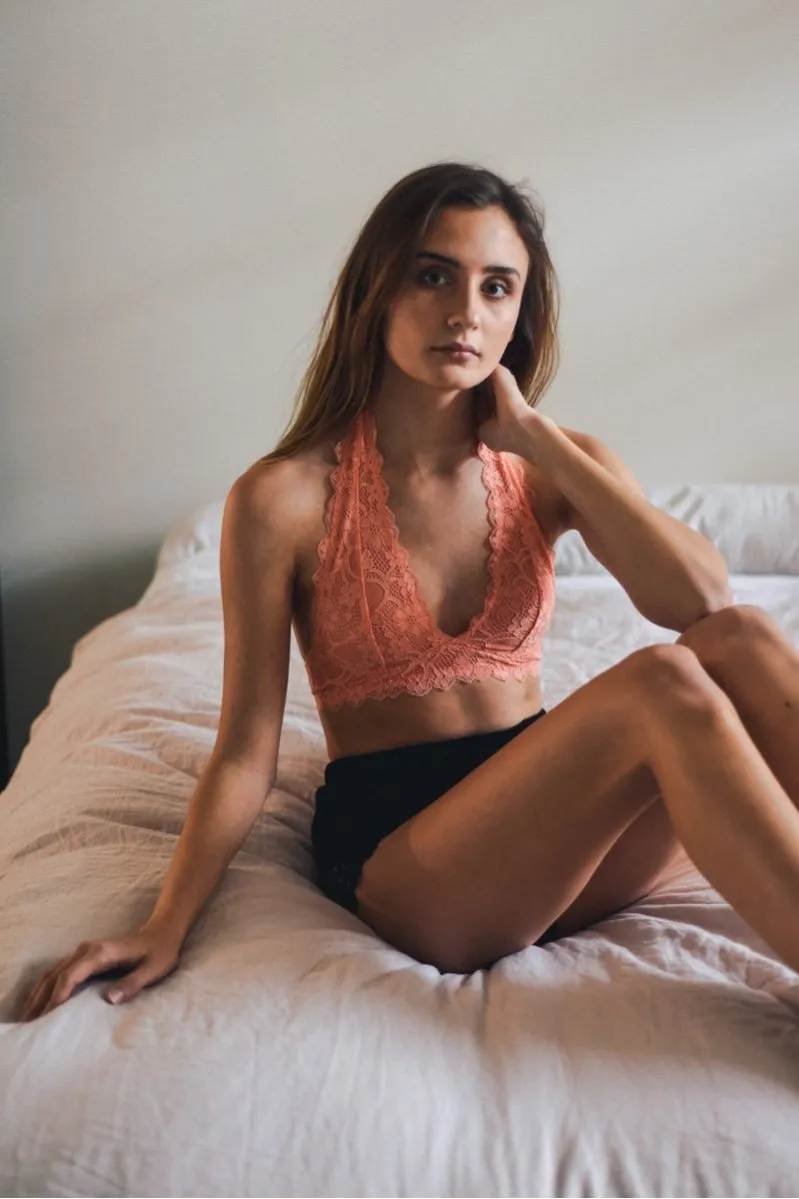 Lace Halter Bralette - 8 colors!