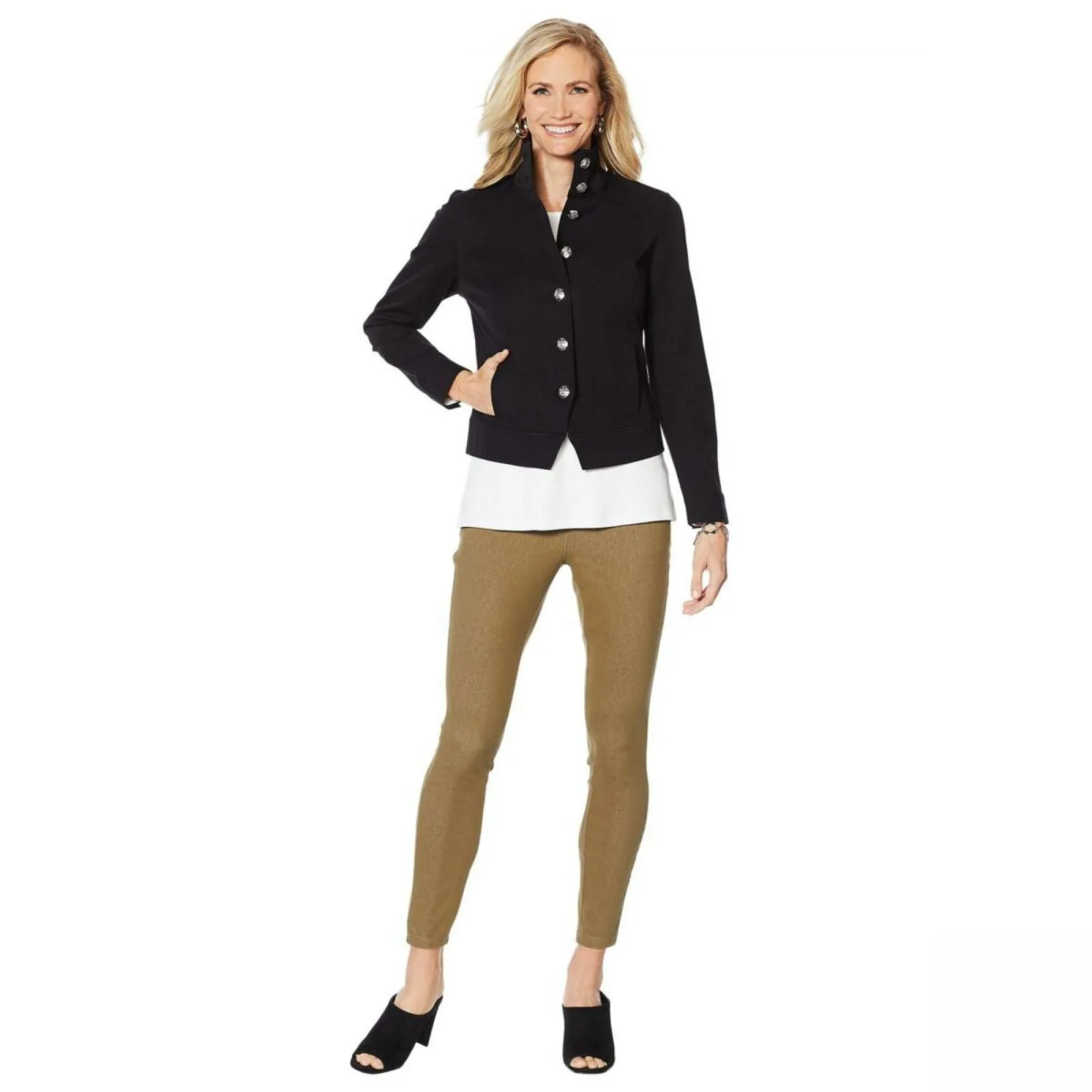 Lemon Way Women's Flawless Twill Military Jacket