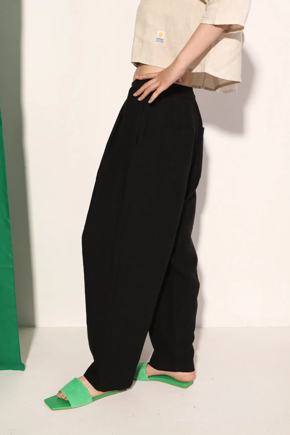 L.F.Markey Hareem Trouser Black