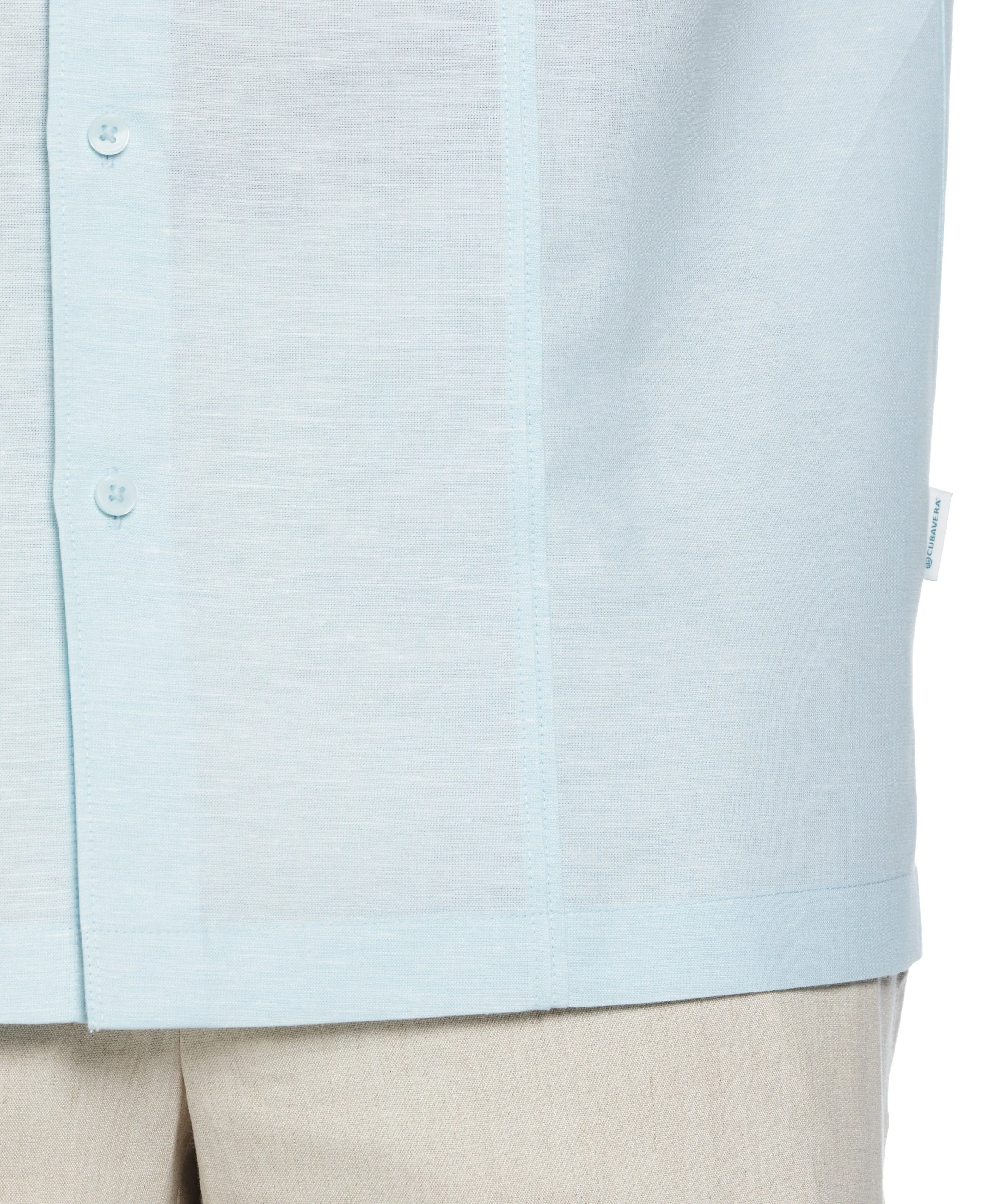 Linen Blend Panel Shirt