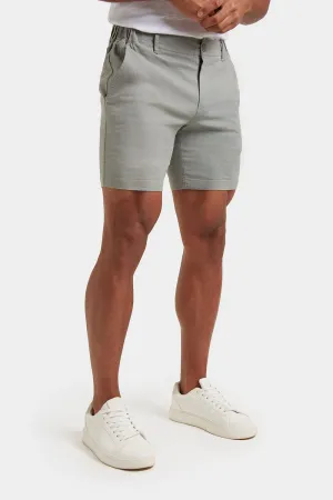 Linen-blend Shorts in Sage