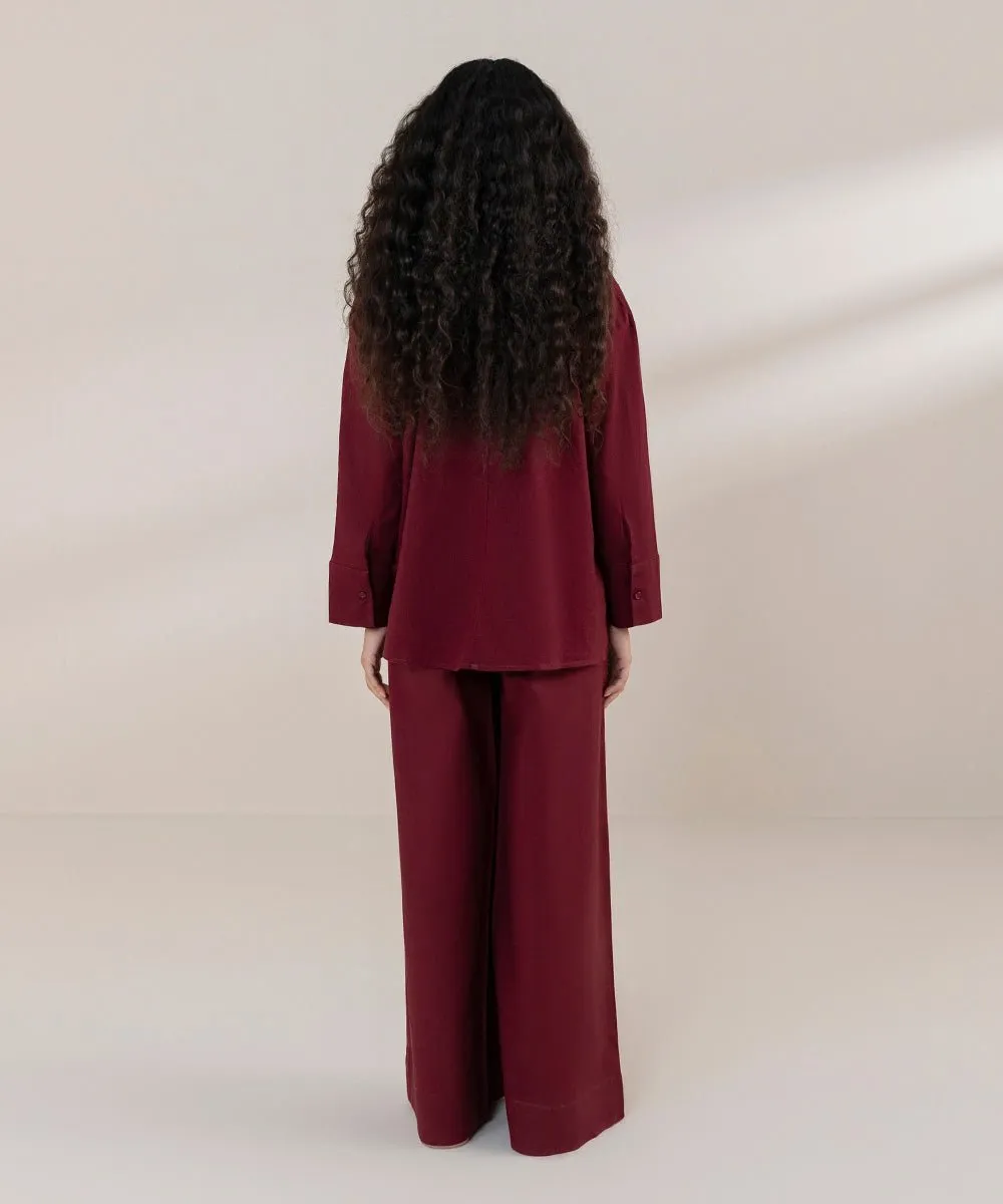 Linen Shirt With Side Gusset