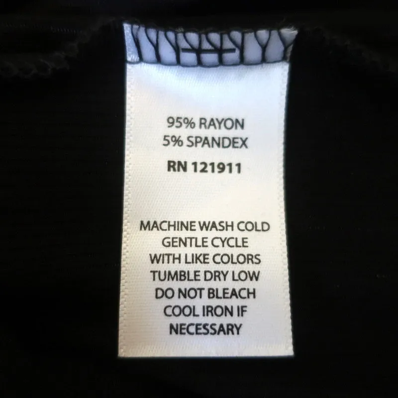 LNA Cutout Dress Tailor Black Ribbed Jersey Size Large NEW