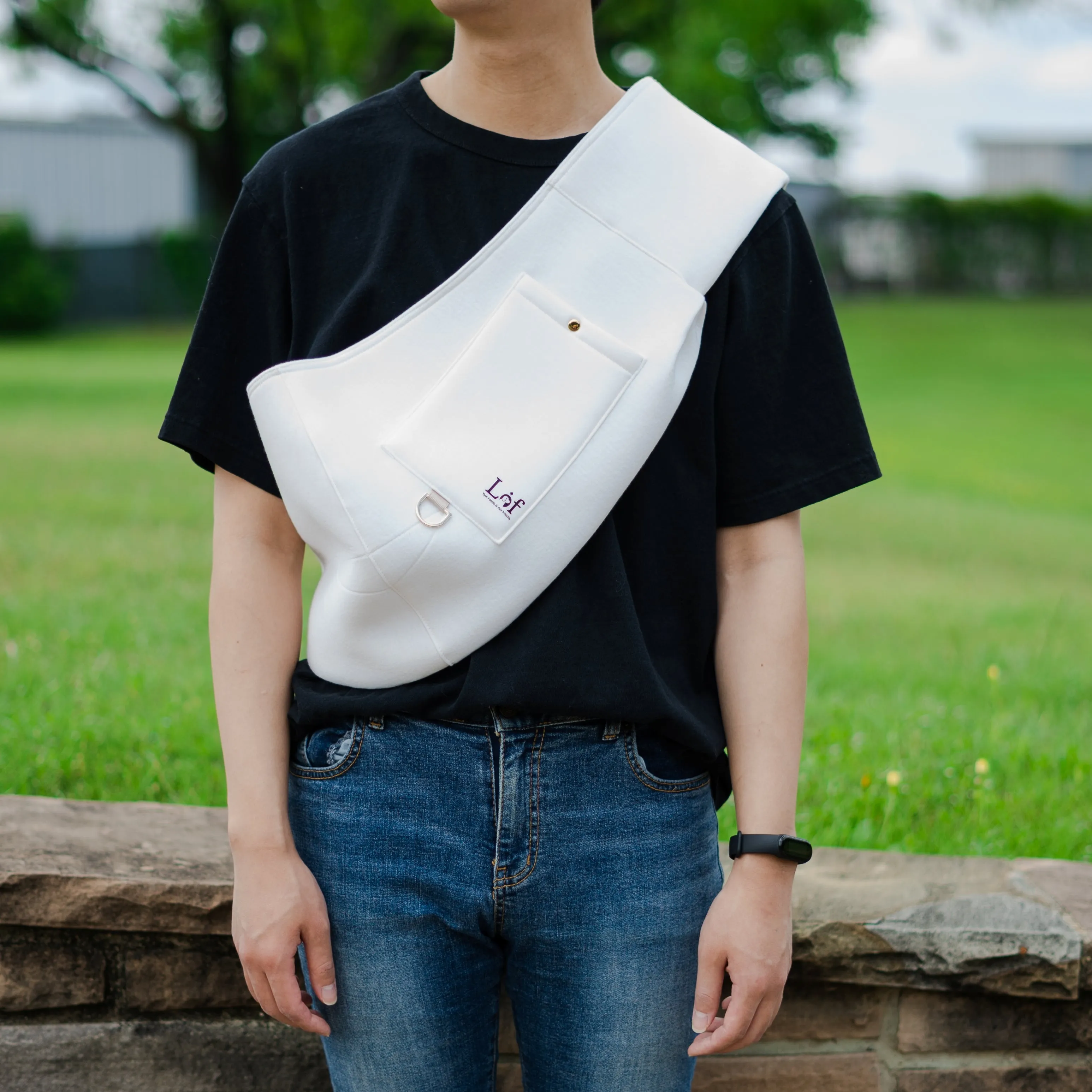 Lof Neoprene Pet Sling Carrier - Secure & Stylish Travel for Small Dogs and Cats