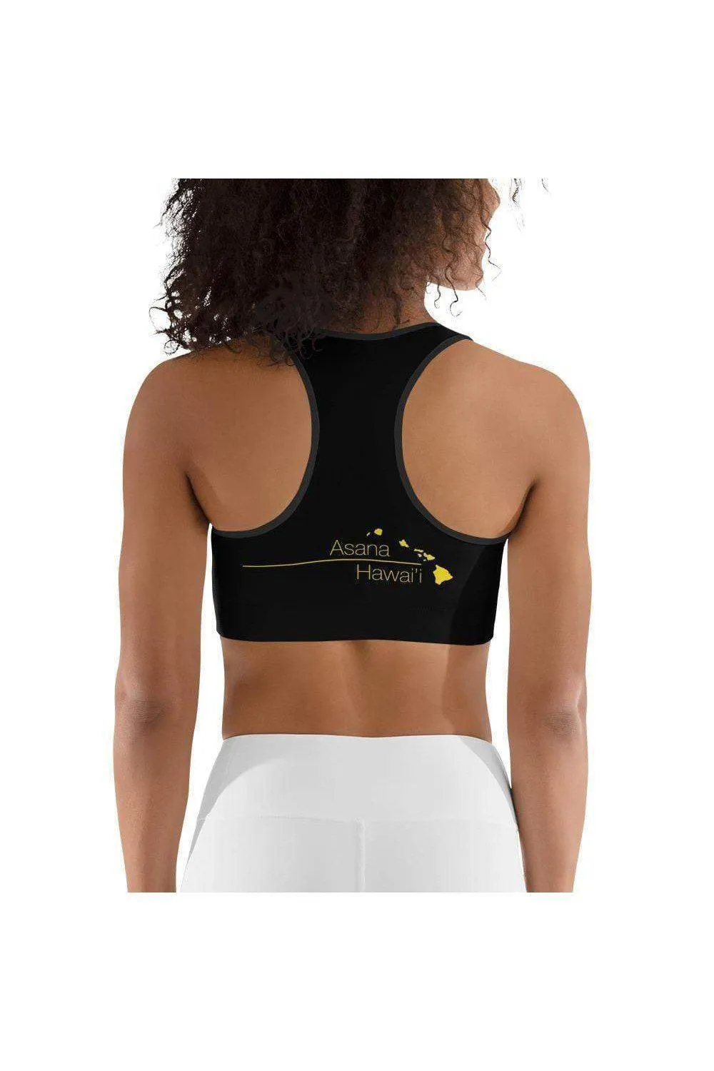 Luaʻi Pele Black Sports bra