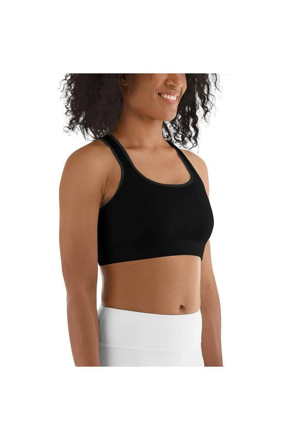 Luaʻi Pele Black Sports bra