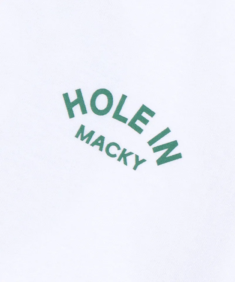 MACKY Golf: Hole-In Cup T-Shirt - White-Green