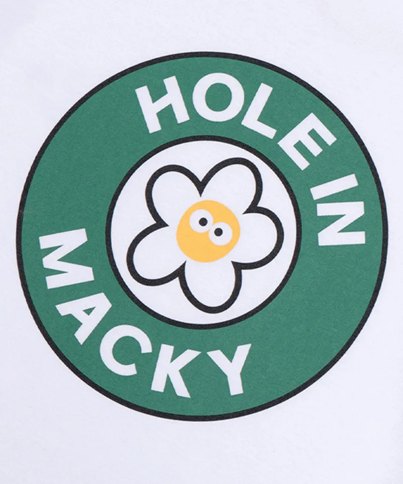MACKY Golf: Hole-In Cup T-Shirt - White-Green