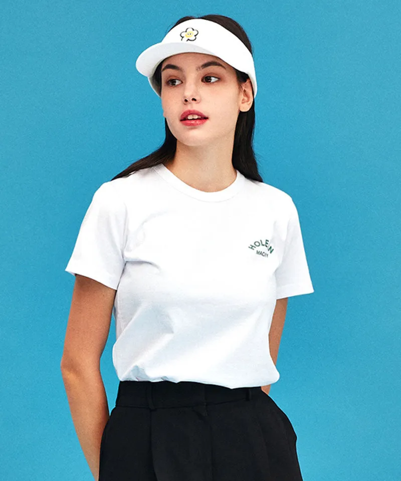 MACKY Golf: Hole-In Cup T-Shirt - White-Green
