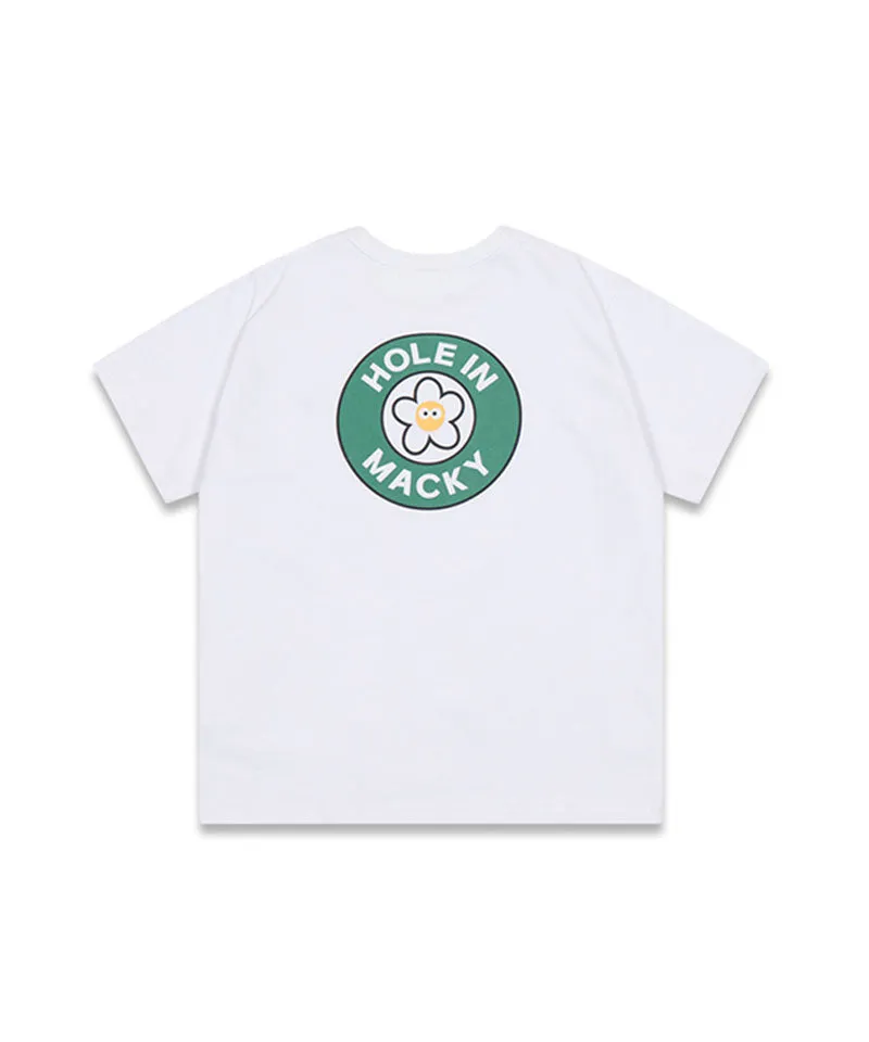 MACKY Golf: Hole-In Cup T-Shirt - White-Green