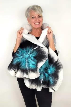 Makanuda Hand-Felted "Sunflower" Shawl