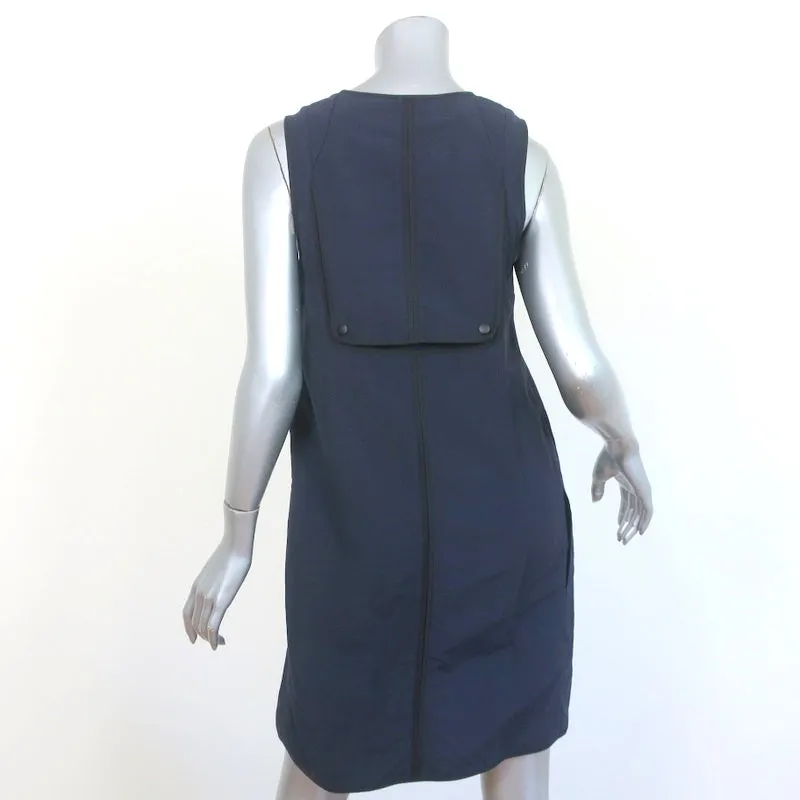 Marni Summer Edition 2011 Dress Navy Cotton-Linen Size 40 Sleeveless Shift