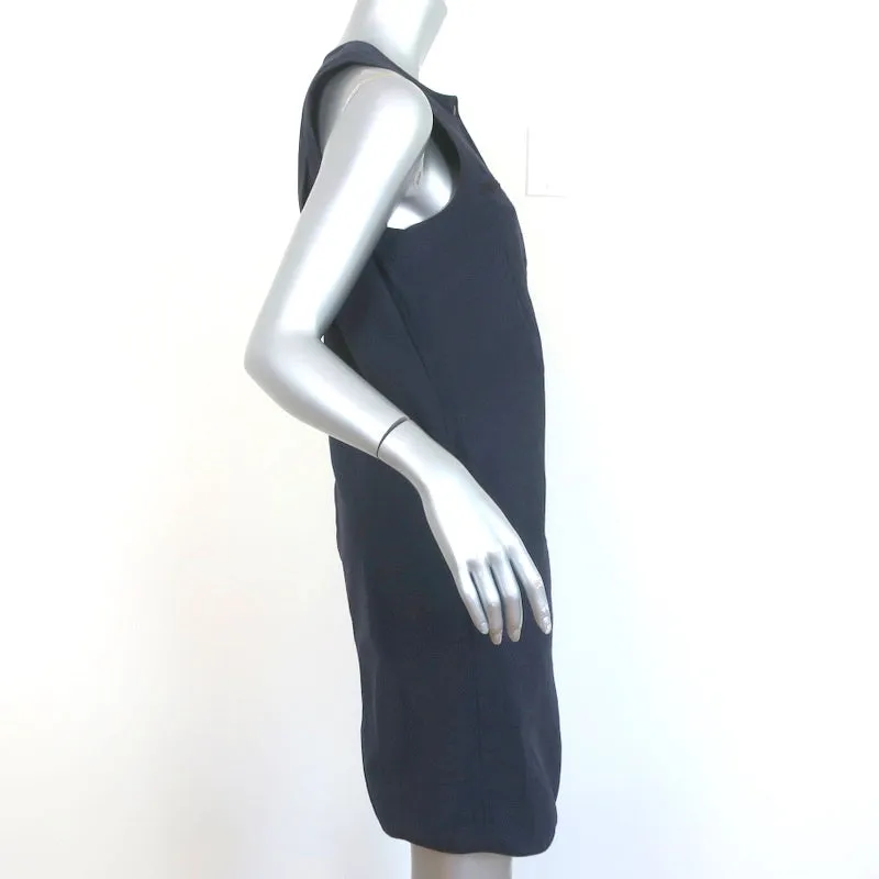 Marni Summer Edition 2011 Dress Navy Cotton-Linen Size 40 Sleeveless Shift