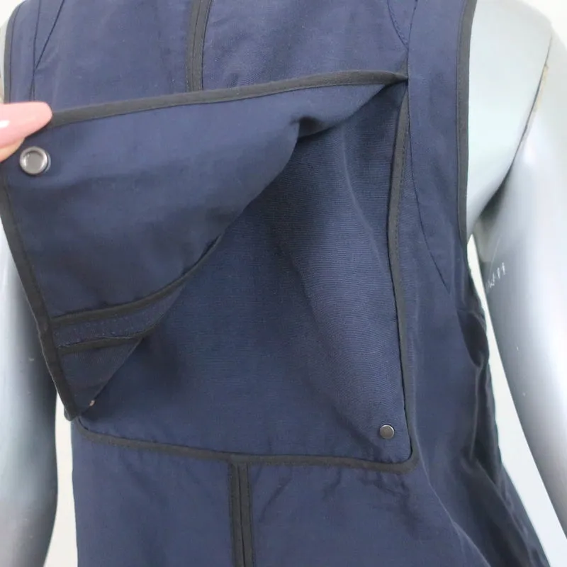 Marni Summer Edition 2011 Dress Navy Cotton-Linen Size 40 Sleeveless Shift