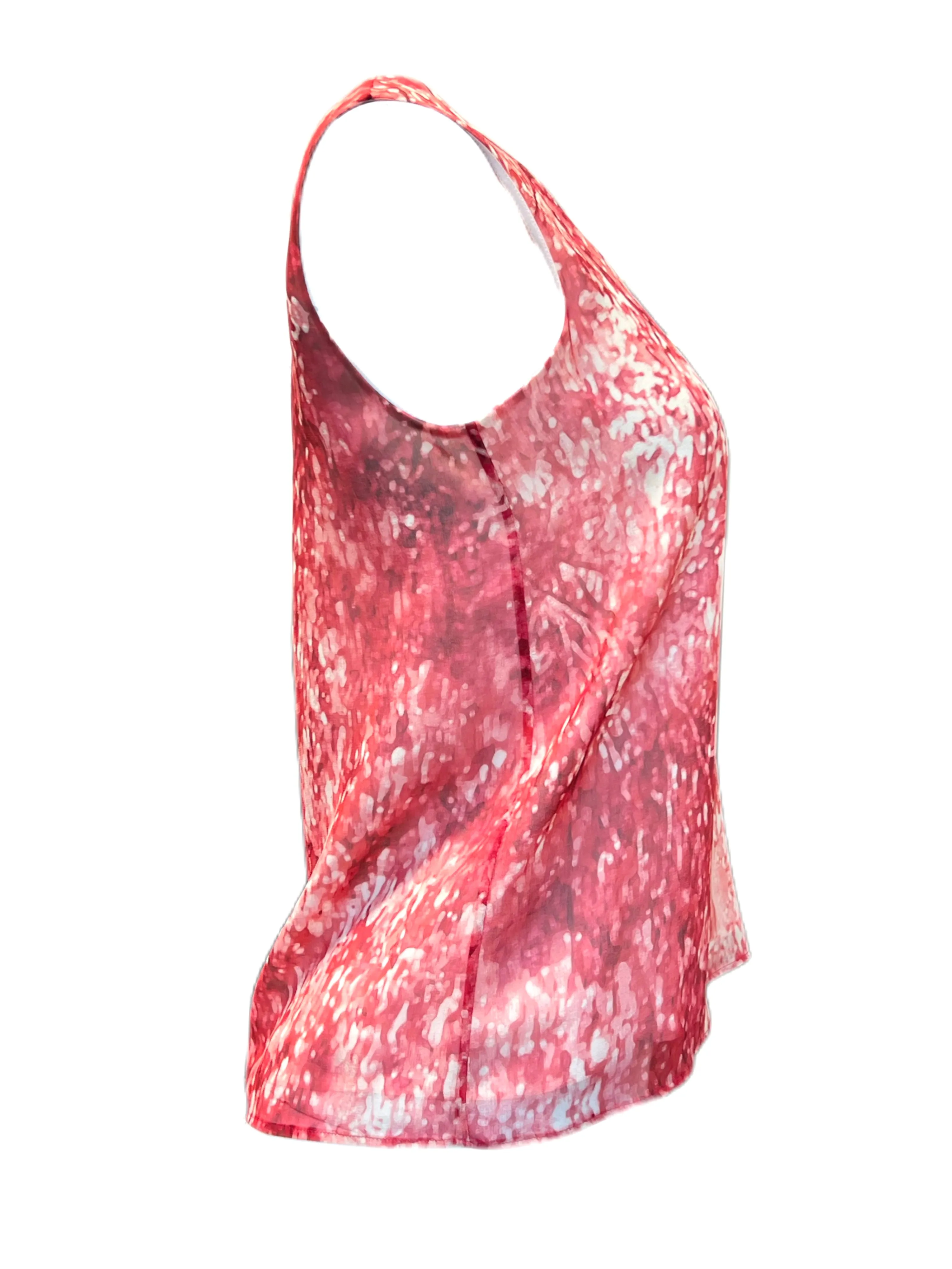 Max Mara Women's Pink Pontiac Sleeveless Silk Blouse Size 2 NWT